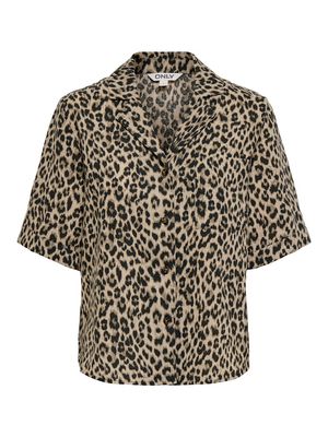 ONLEMMIA S/S BUTTON SHIRT PNT Black-LEO