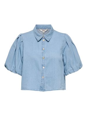 ONLULEA SS DNM SHIRT QYT Light Blue Denim