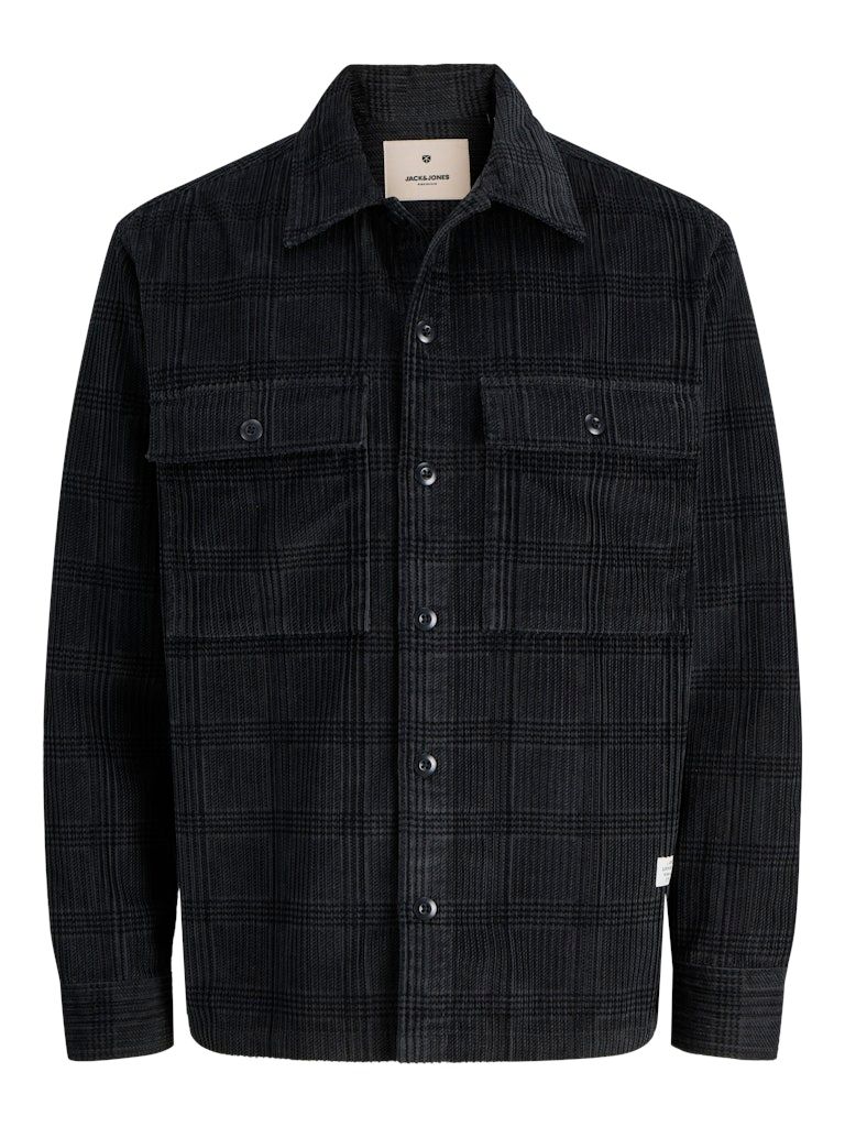 JPRBLUWILL CORDUROY L/S OVERSHIRT SN Volcanic Ash/CHECK