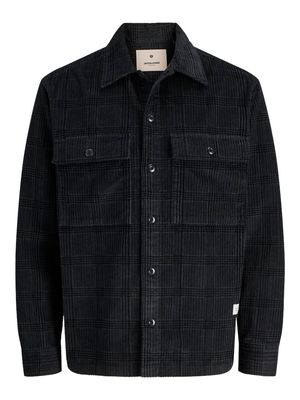 JPRBLUWILL CORDUROY L/S OVERSHIRT SN Volcanic Ash/CHECK