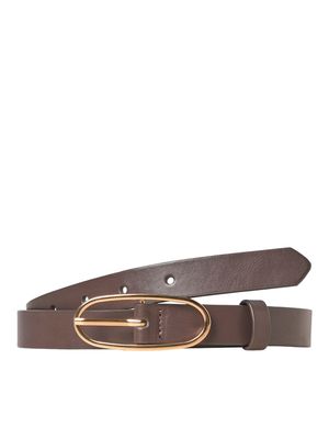 JXJESSICA PU BELT ACC LN Bison/W. GOLD
