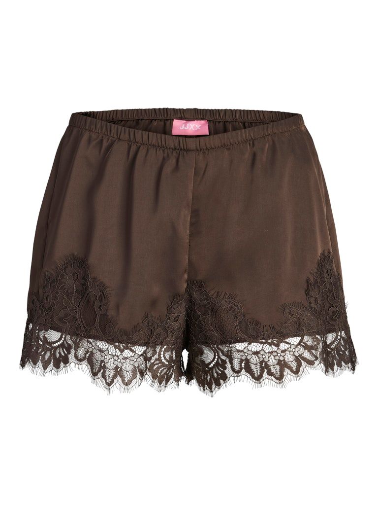 JXVIMA SATIN LACE SHORTS WVN LN Demitasse