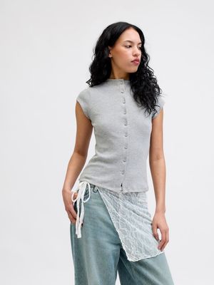 JXLIA LACE HIP SCARF JRS EXP LN Vanilla Ice