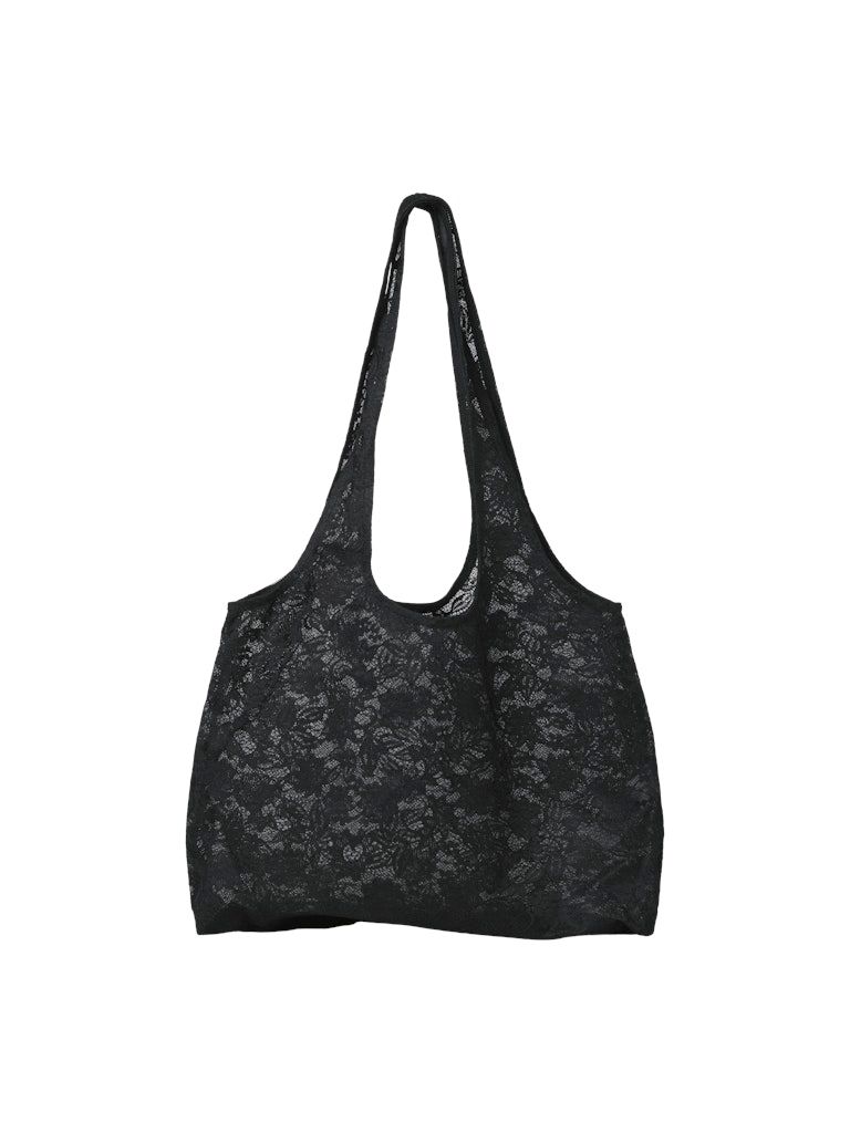 JXLUNA LACE TOTE BAG ACC LN Black