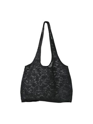JXLUNA LACE TOTE BAG ACC LN Black