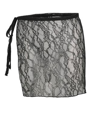 JXLIA LACE HIP SCARF JRS EXP LN Black