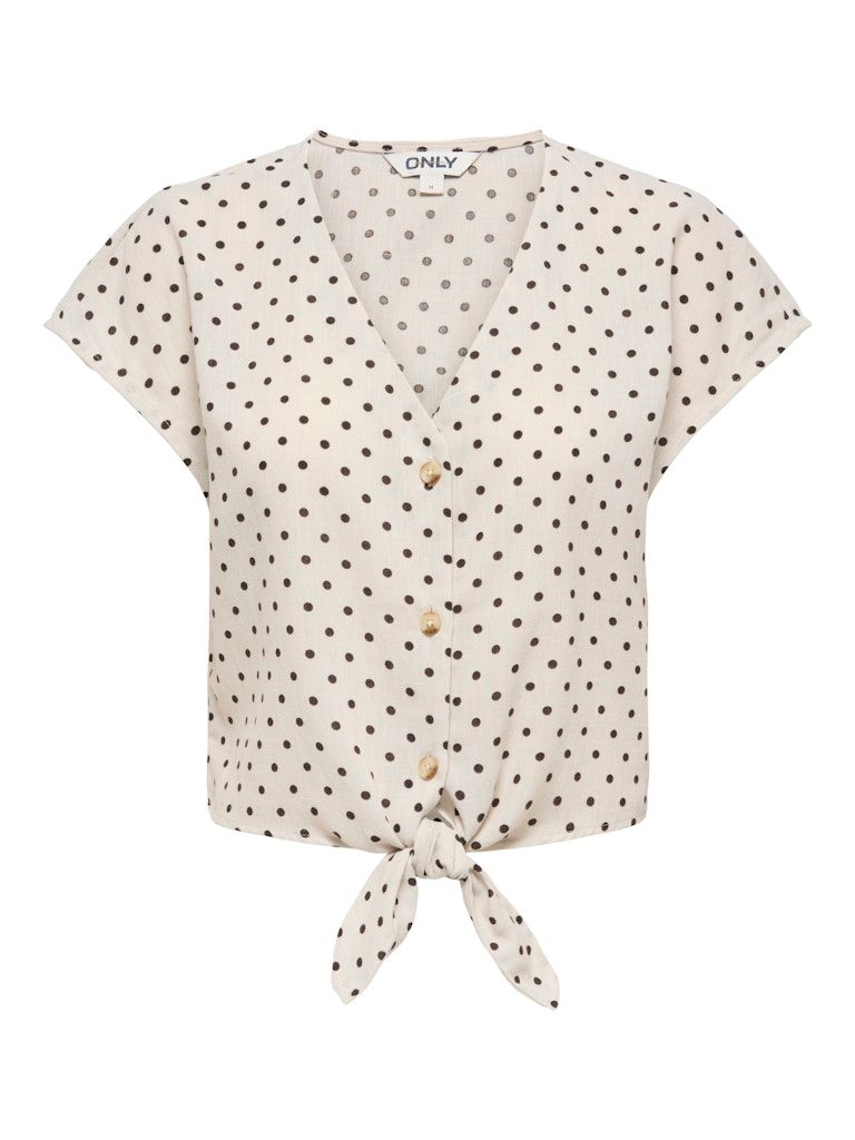 ONLEMMIA SS KNOT SHIRT PNT Pumice Stone/DELICIO