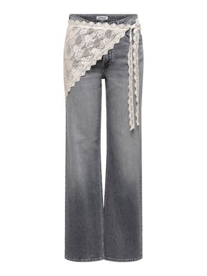 ONLSOF LACE SCARF WVN EX Antique White