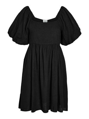 NMLEILANI S/S SHORT VOLUMINOUS DRESS WVN Black