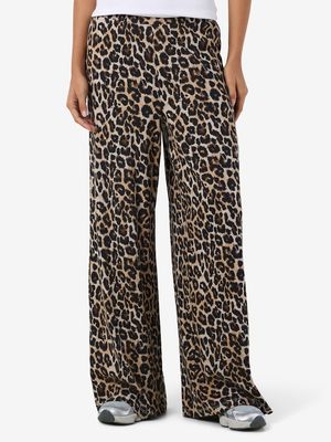 NMPASA NW WIDE PANTS NOOS Black/LEO
