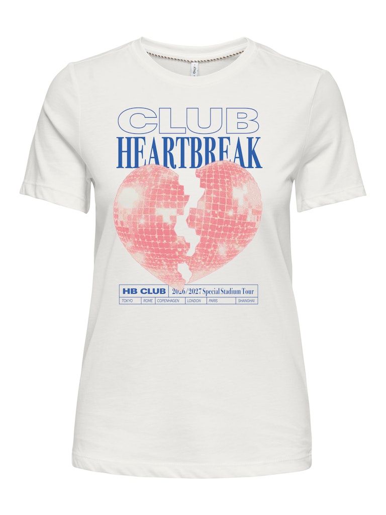 ONLJO S/S TOP BOX BF JRS Cloud Dancer-Club heartbreak