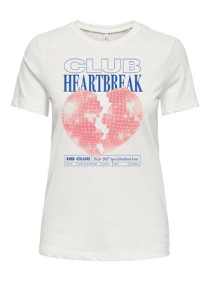 ONLJO S/S TOP BOX BF JRS Cloud Dancer-Club heartbreak