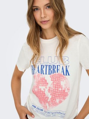 ONLJO S/S TOP BOX BF JRS Cloud Dancer-Club heartbreak