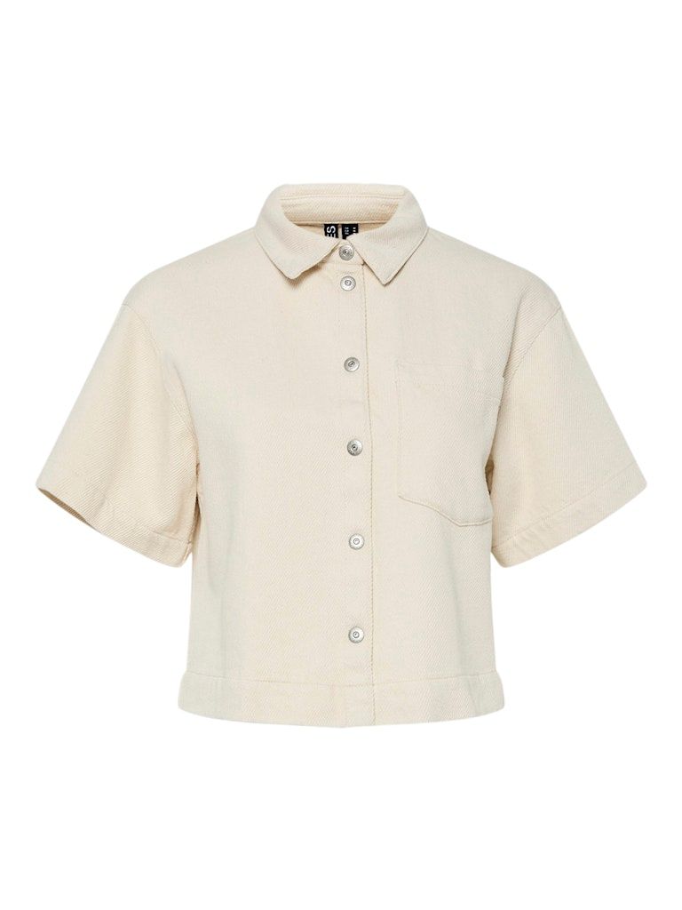 PCSAVANNA SS DENIM SHIRT Raw Cotton