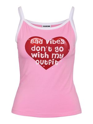 NMKATINKA S/L TOP JRS FWD Bonbon/BAD VIBES