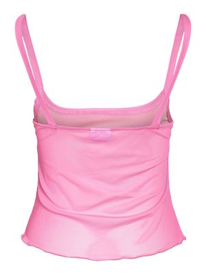 NMELLIE S/L SLIT MESH TOP FWD Bonbon/1 X BUTTERFLY