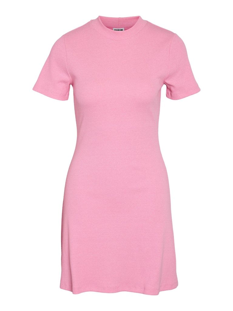 NMVIVA S/S CREW NECK SHORT DRESS JRS Bonbon/MELANGE
