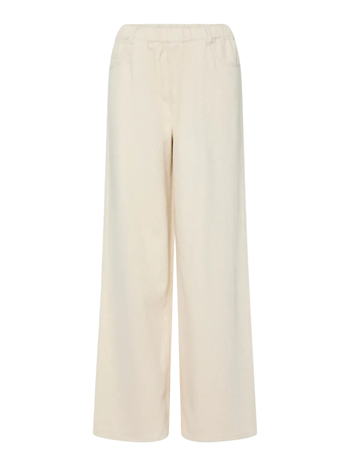 PCSAVANNA MW PULL UP DENIM PANT Raw Cotton