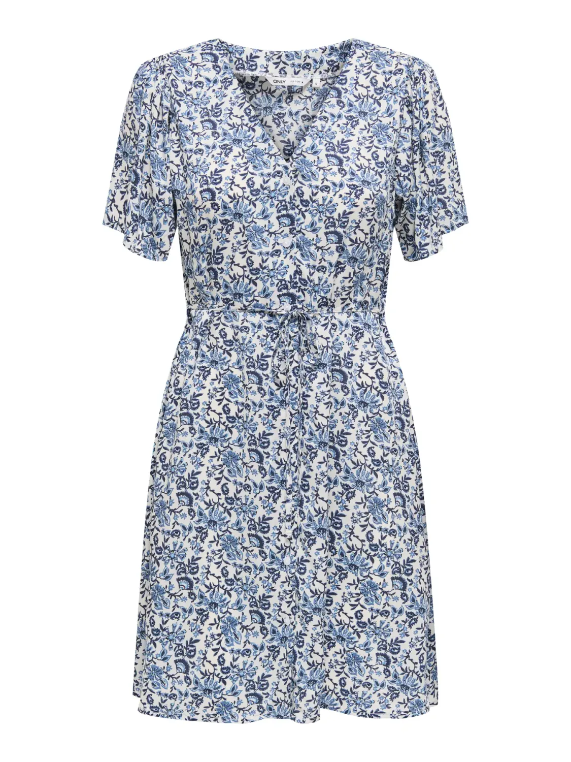 ONLEVIDA S/S SHORT DRESS WVN NOOS Coronet Blue/JADIE F