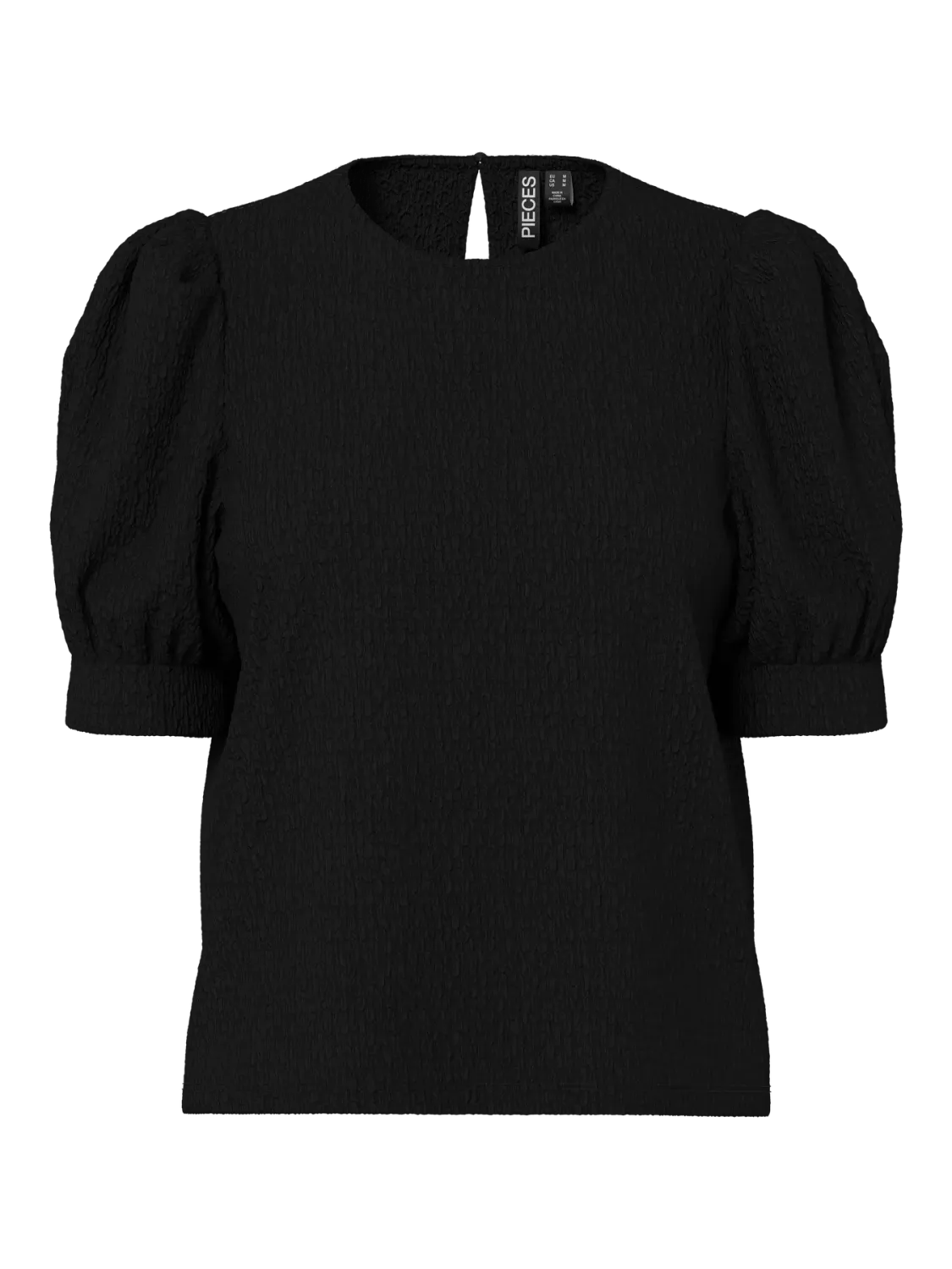 PCJAMAL 2/4 O-NECK TOP NOOS JRS BC Black