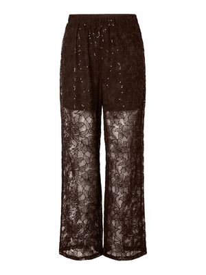 PCLOUISE HW STRAIGHT PANTS D2D Delicioso/TONE IN TO