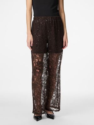 PCLOUISE HW STRAIGHT PANTS D2D Delicioso/TONE IN TO