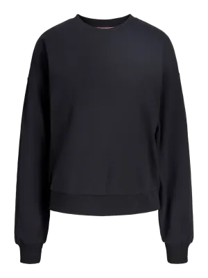 JXVALENTINE RLX LS CREW BACK  PRINT SWT Black/Self Love Club