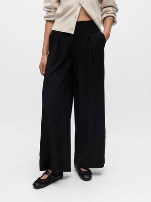 OBJYUI LONG WIDE PANTS E AW FAIR 25 Black