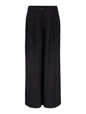 OBJYUI LONG WIDE PANTS E AW FAIR 25 Black