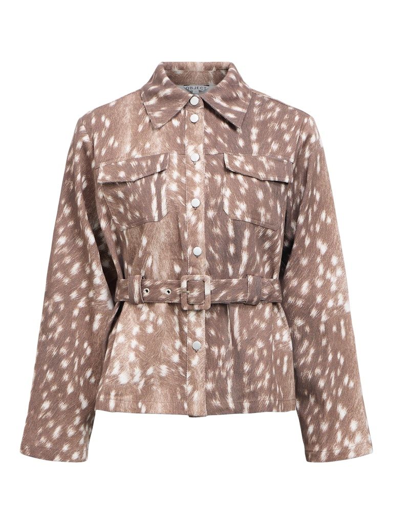 OBJBELMA L/S RE SHIRT E AW FAIR 25 Cocoa Brown/Cloud da