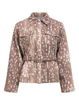 OBJBELMA L/S RE SHIRT E AW FAIR 25 Cocoa Brown/Cloud da
