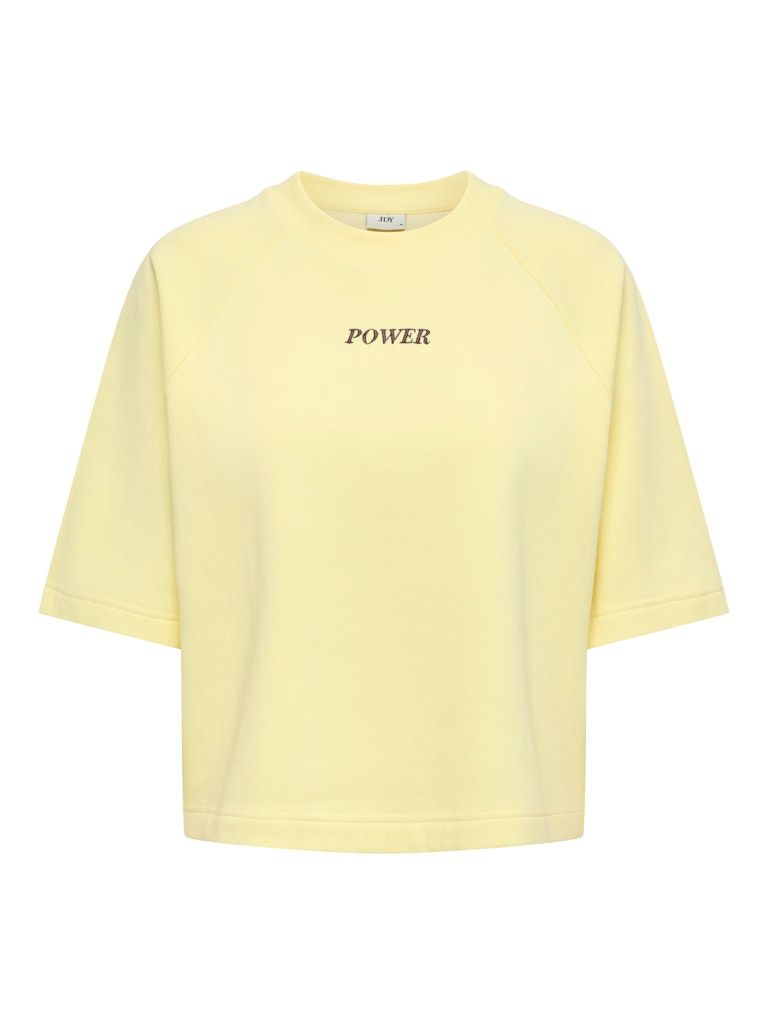 JDYOLIVIA 2/4 SWEATSHIRT JRS NOOS Double Cream/BROWN P