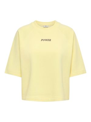JDYOLIVIA 2/4 SWEATSHIRT JRS NOOS Double Cream/BROWN P