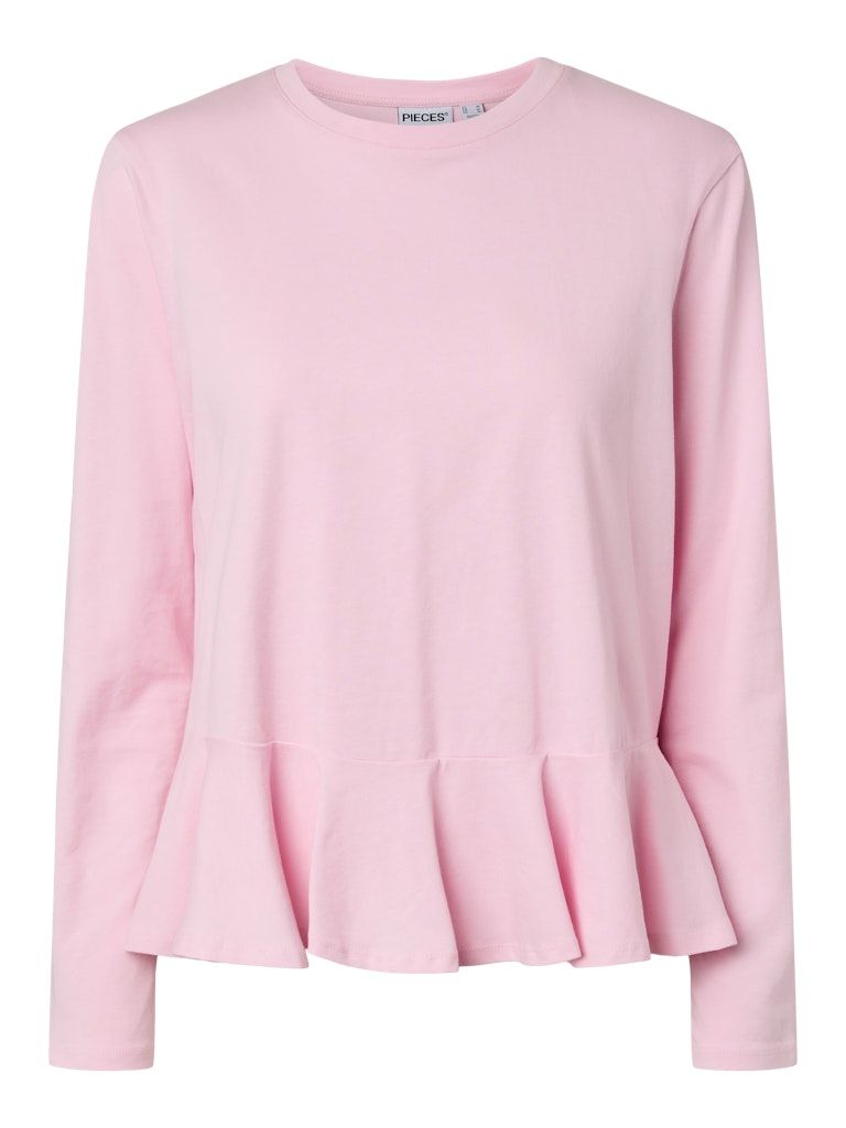 PCDANILLA LS PEPLUM TOP JRS D2D Roseate Spoonbill