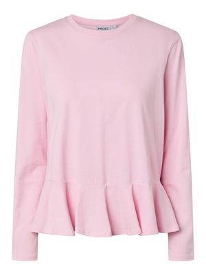 PCDANILLA LS PEPLUM TOP JRS D2D Roseate Spoonbill