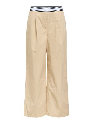 OBJMEILIN HW WIDE PANTS E AW FAIR 25 Humus