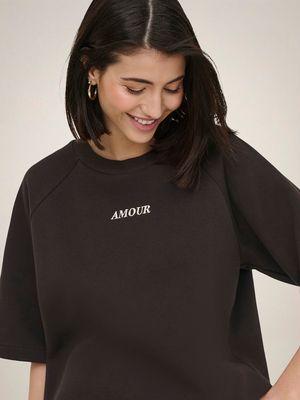 JDYOLIVIA 2/4 SWEATSHIRT JRS NOOS Chocolate Torte/CREM