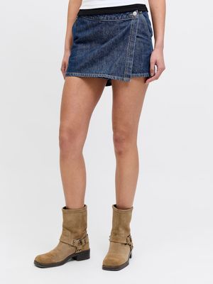 JXPALOMA MW SKORT R001 DNM Dark Blue Denim