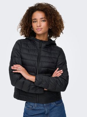 ONLTAHIA LW QUILTED HOOD JKT NOOS OTW Black