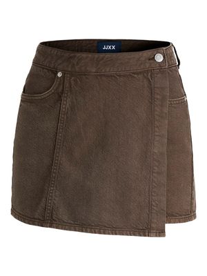 JXGRETA LEA HW SKORT DNM LN Demitasse
