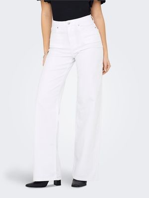 ONLMADISON BLUSH HW WIDE DNM CRO NOOS White