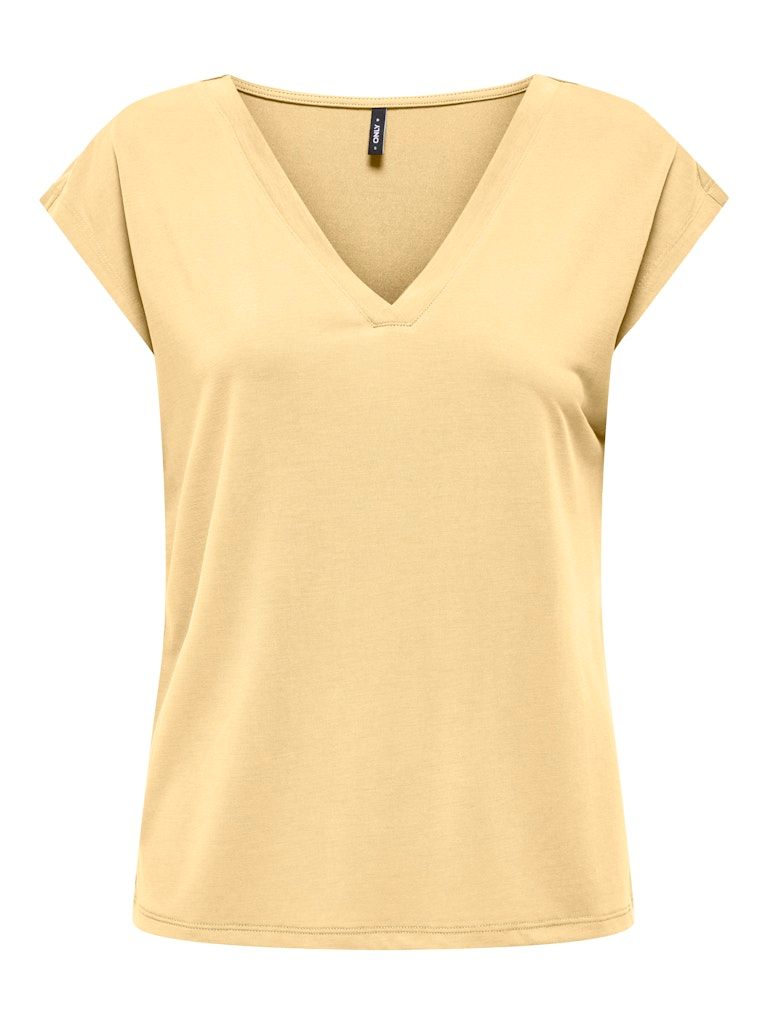 ONLFREE S/S MOD.V-NECK TOP JRS NOOS Sunlight