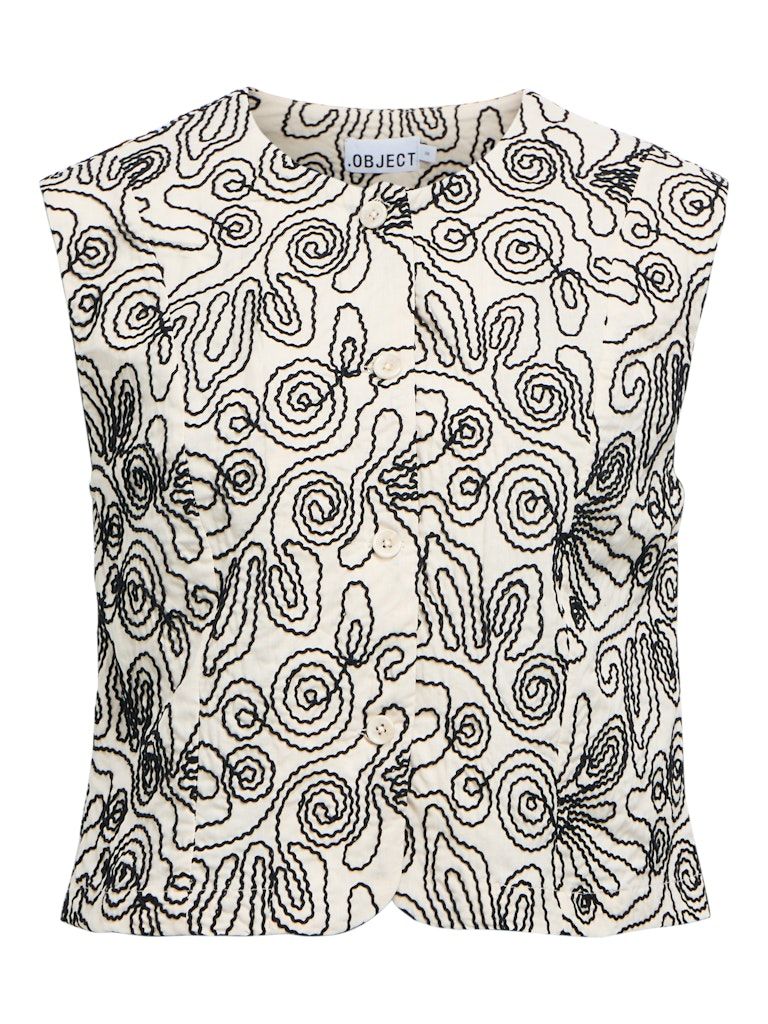 OBJKERRY S/L RE VEST 144 Birch/Black