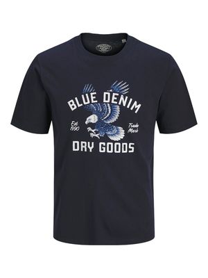 JPRBLUDAVID GRAPHIC SS TEE STYD SS26 Dark Navy