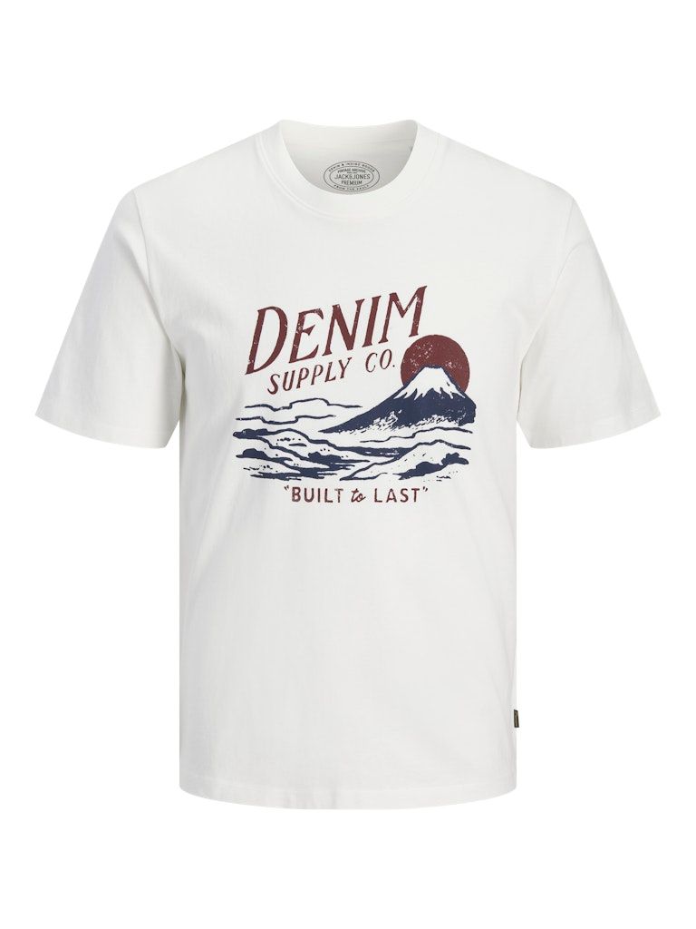 JPRBLUDAVID GRAPHIC SS TEE STYD SS26 Cloud Dancer