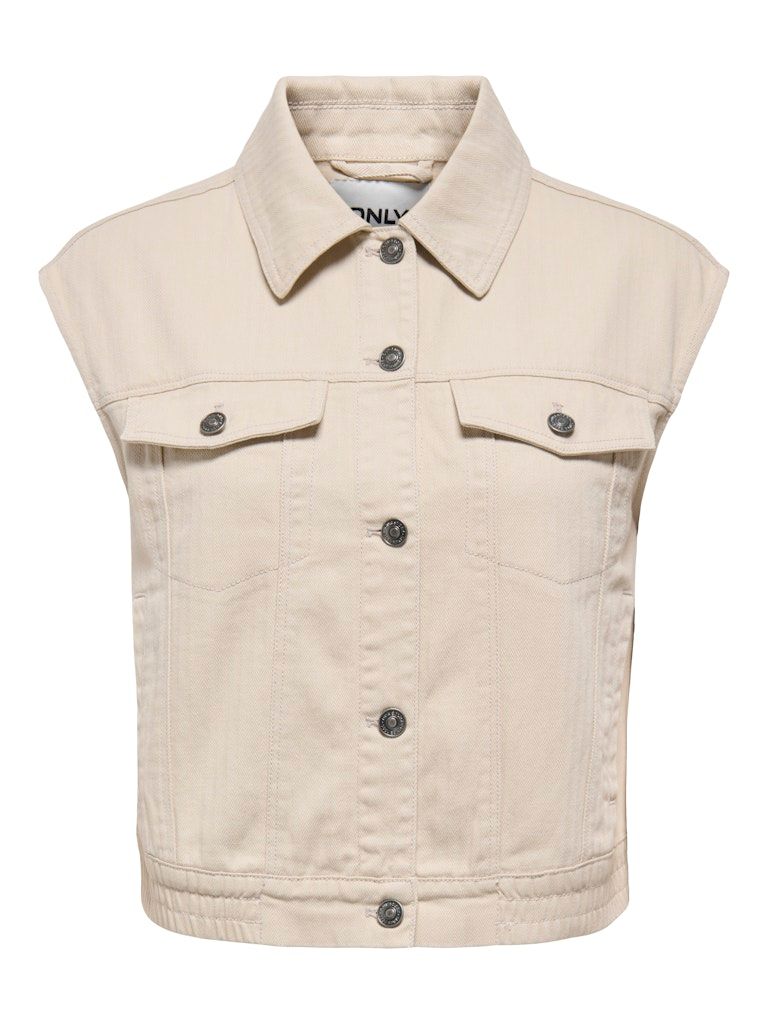 ONLISA DREW HERRINGBONE WAISTCOAT OTW Pumice Stone