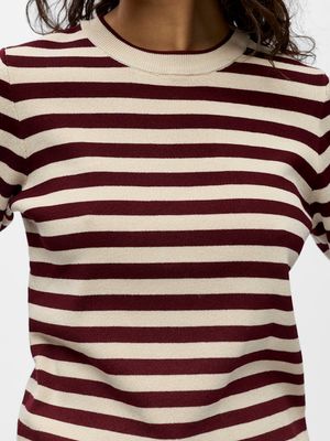 OBJESTER S/S NEW KNIT PULLOVER NOOS Sandshell/Windsor wi