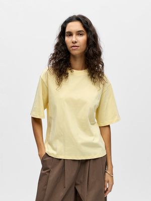 OBJGIMA S/S LO T-SHIRT NOOS Sunlight