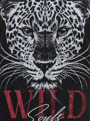 ONLLUCY REG S/S TOP JRS NOOS Black/Wild soul leo