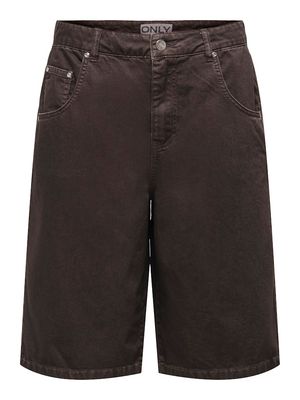 ONLMATE-SILLA REG BAGGY LONG SHORTS PNT Coffee Bean